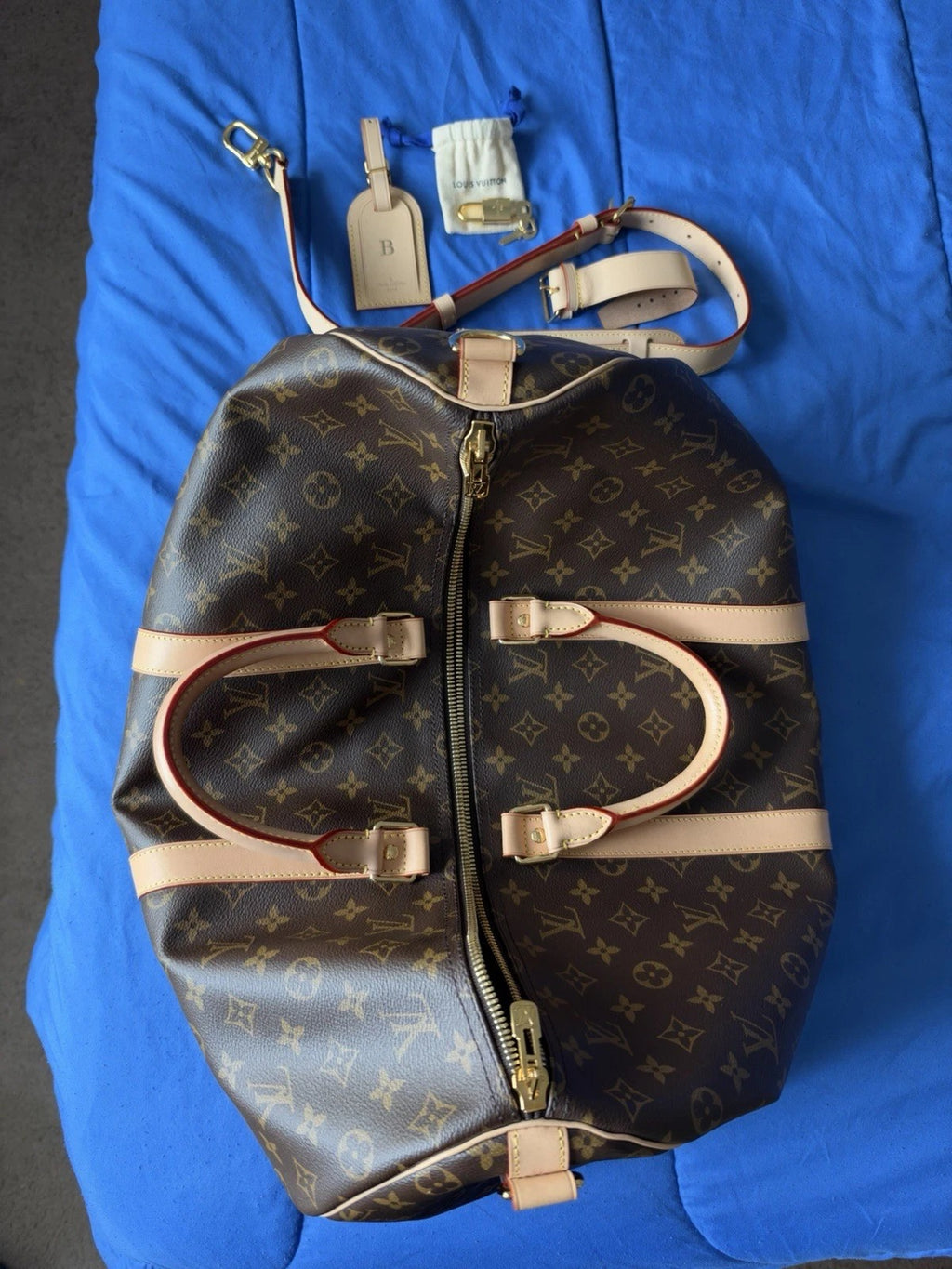 Louis Vuitton Keepall Bandoulière 45 Monogram Travel Bag 2026